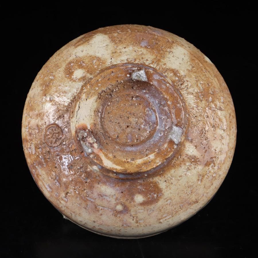 Y3122-89 茶道具 萩焼 天鵬山 廣瀬淡雅 萩茶碗 共箱　　BBB