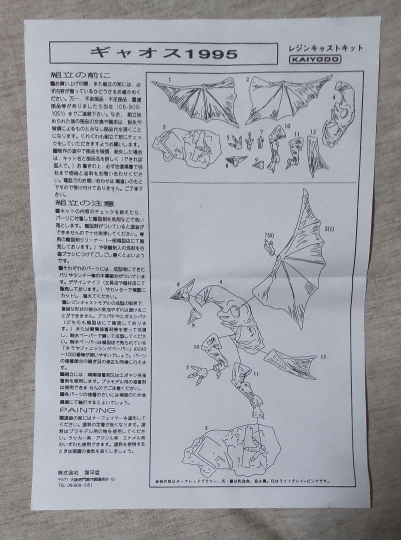 海洋堂 ギャオス 1995