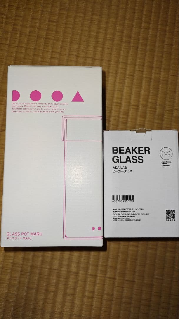 DOOA GLASS POT & ADA LAB BEAKER GLASSセット