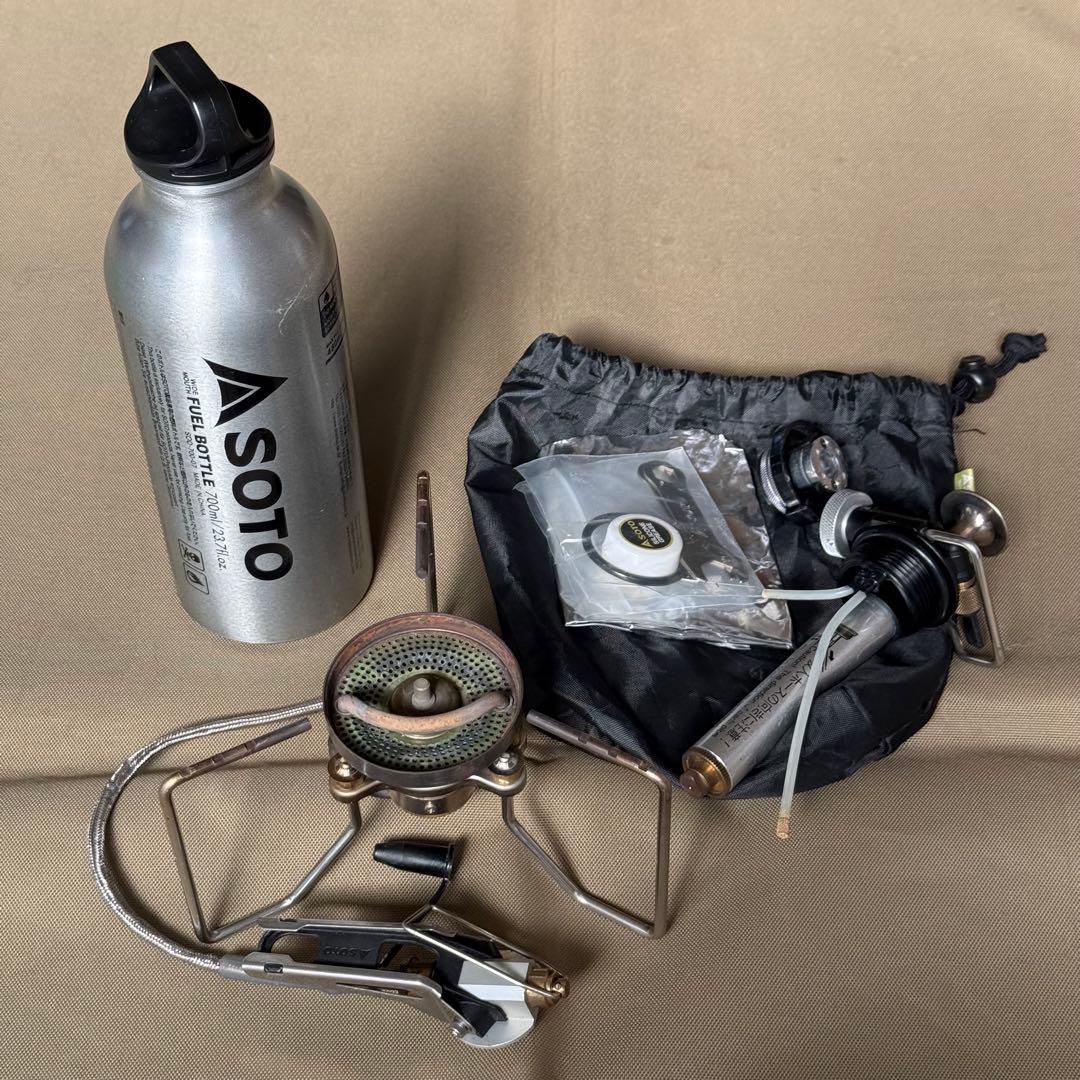 値下げ！美品 SOTO ストームブレイカーSOD-372 700ml燃料ボトル付