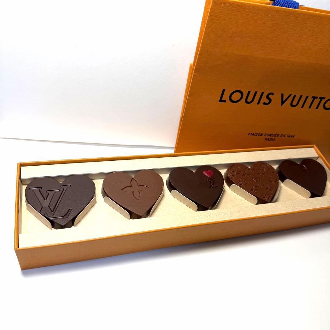 パリ限定 Louis Vuitton チョコレート ハート型 6個 プレゼント