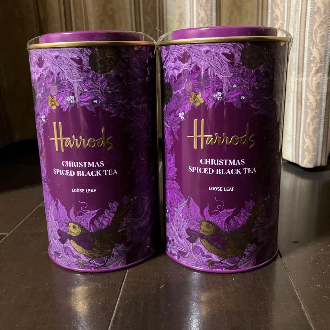 【最終値下げ•２個セット】ハロッズクリスマススパイスド・ブラックティー125g