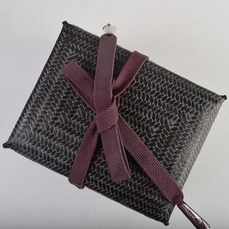 茶道具　御所篭　茶籠　香合　茶碗など　五点　一式　仕覆付　D　R9448