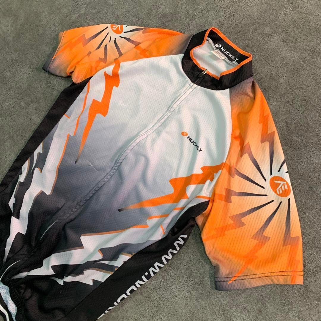 【NUCKILY】サイクルジャージ ゲームシャツ スポーツ古着usedTSM11