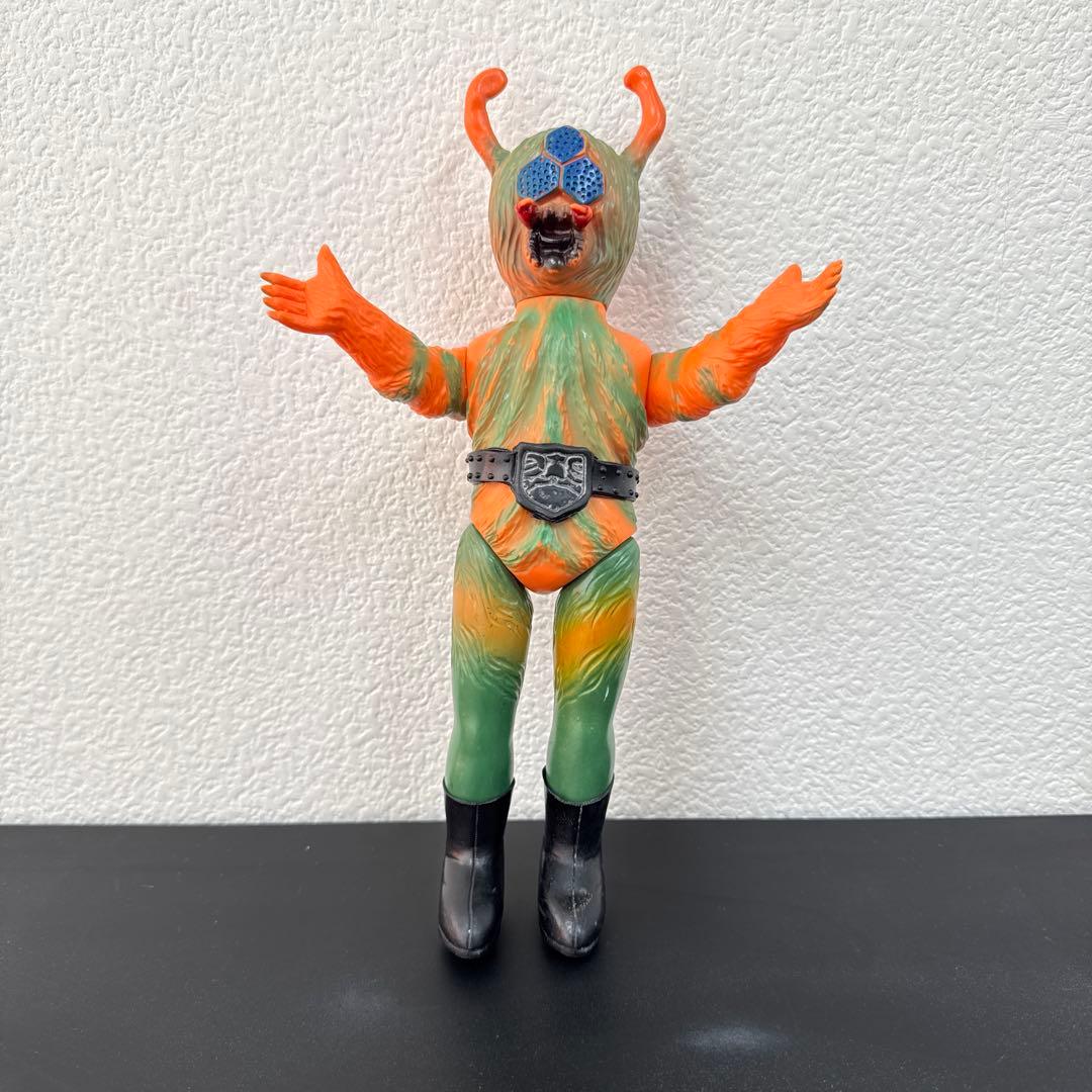 当時物　旧バンダイ　仮面ライダー　怪人　クモ男　ソフビ