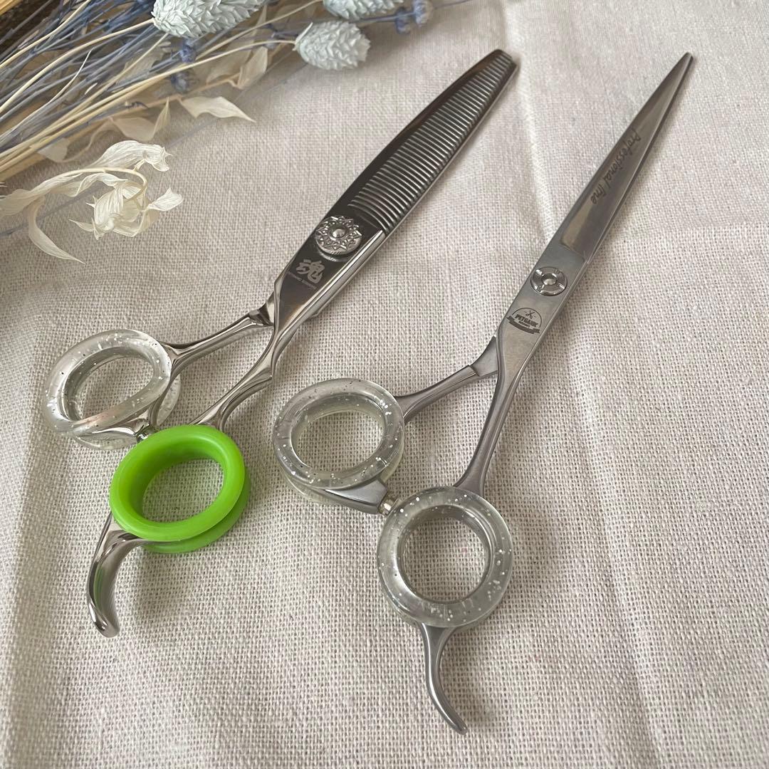 【PETGANIC】ペットガニック ストレートシザー&セニングシザー　２本セット