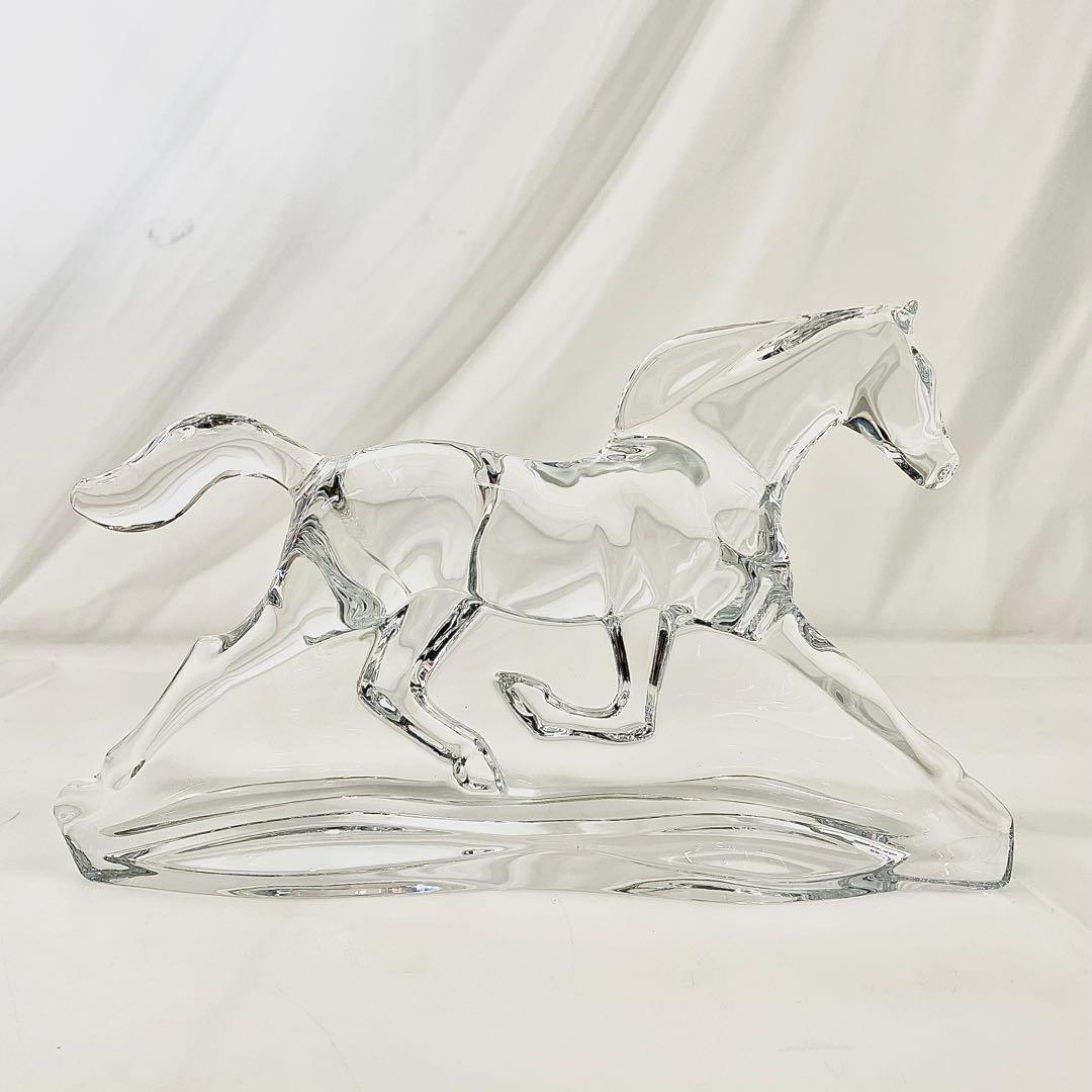 ◎ Baccarat バカラ クリスタル ホース 馬 オブジェ 置物