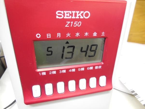 ★美品 清掃済 SEIKO タイムレコーダー Z150+ 新品カード20枚