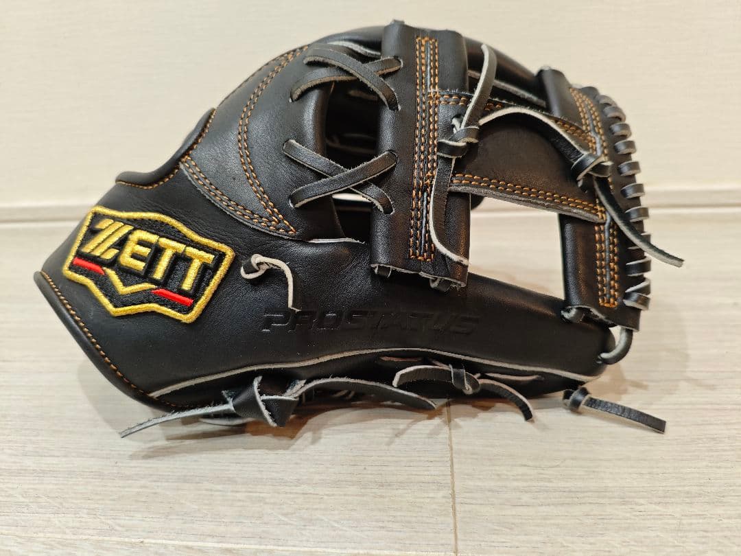 未使用ゼット軟式グローブBRGB30766 湯もみ型付け済　今宮型プロステイタス