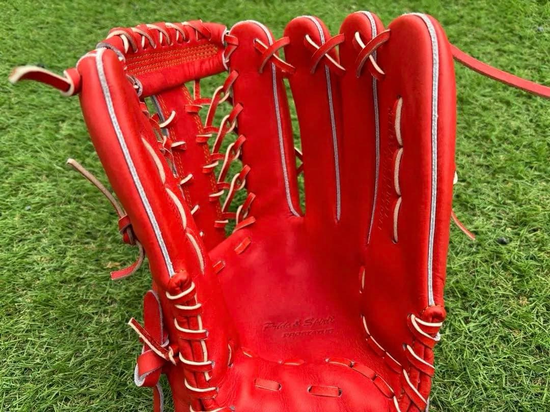 未使用品　型付け済　ZETT 軟式　グローブ ゼット　プロステイタス　外野用