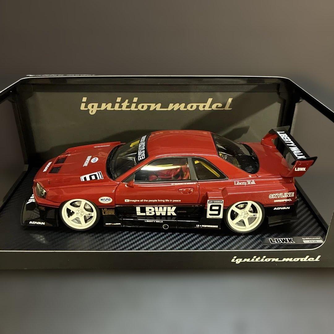 032 LBWK LB-ER34 スーパーシルエット 1/18スケール ミニカー