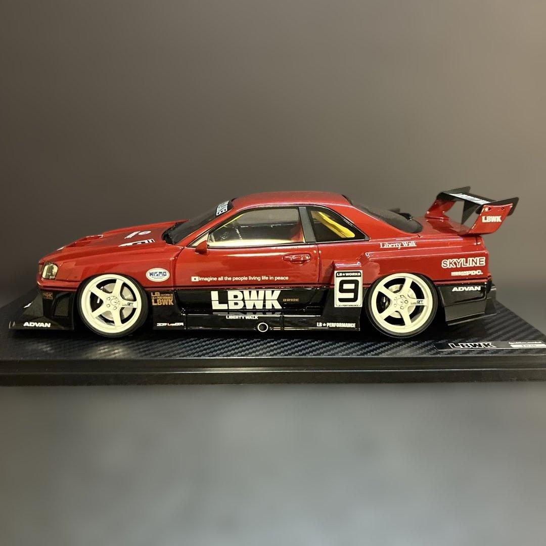 032 LBWK LB-ER34 スーパーシルエット 1/18スケール ミニカー