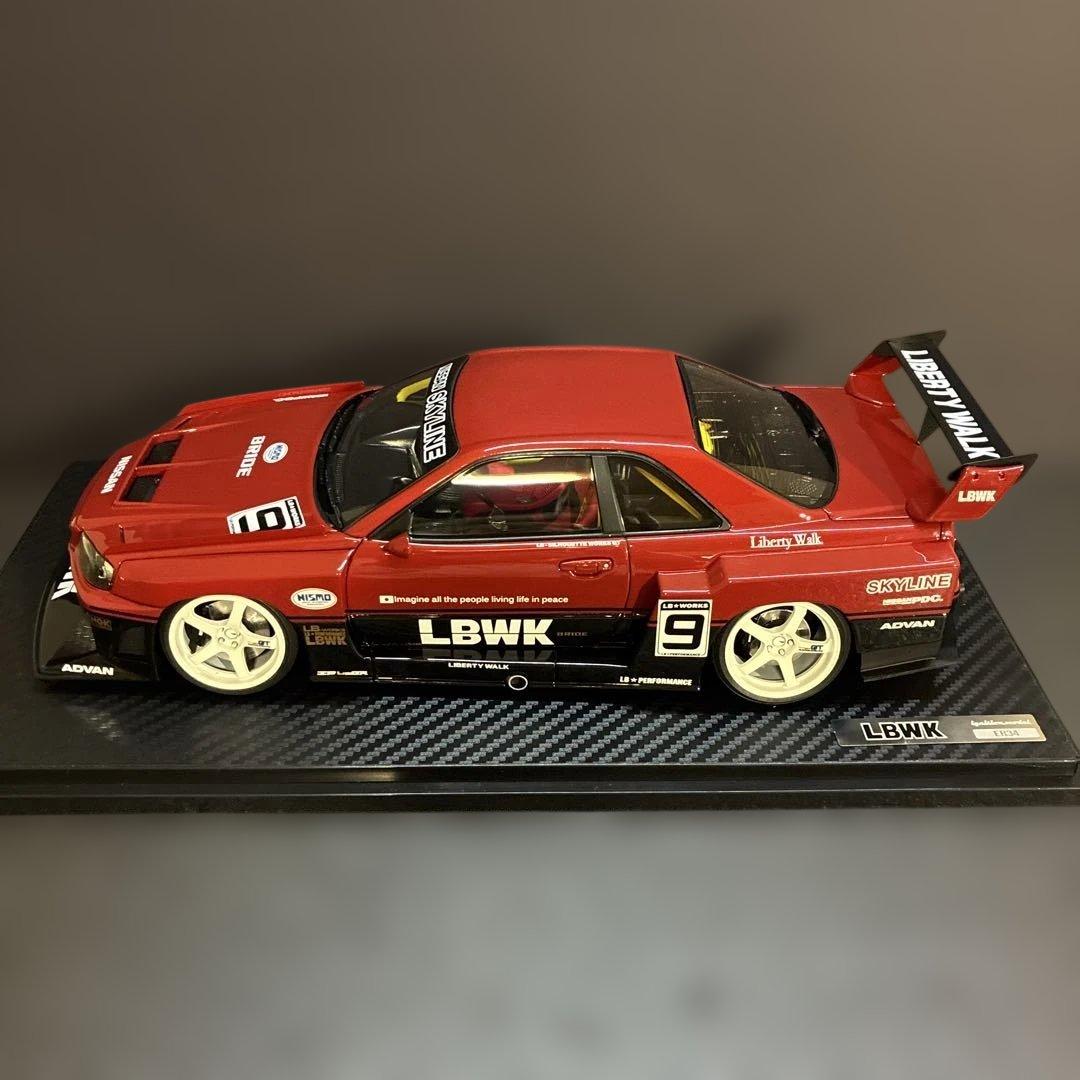 032 LBWK LB-ER34 スーパーシルエット 1/18スケール ミニカー