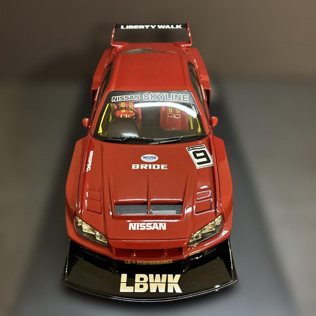 032 LBWK LB-ER34 スーパーシルエット 1/18スケール ミニカー