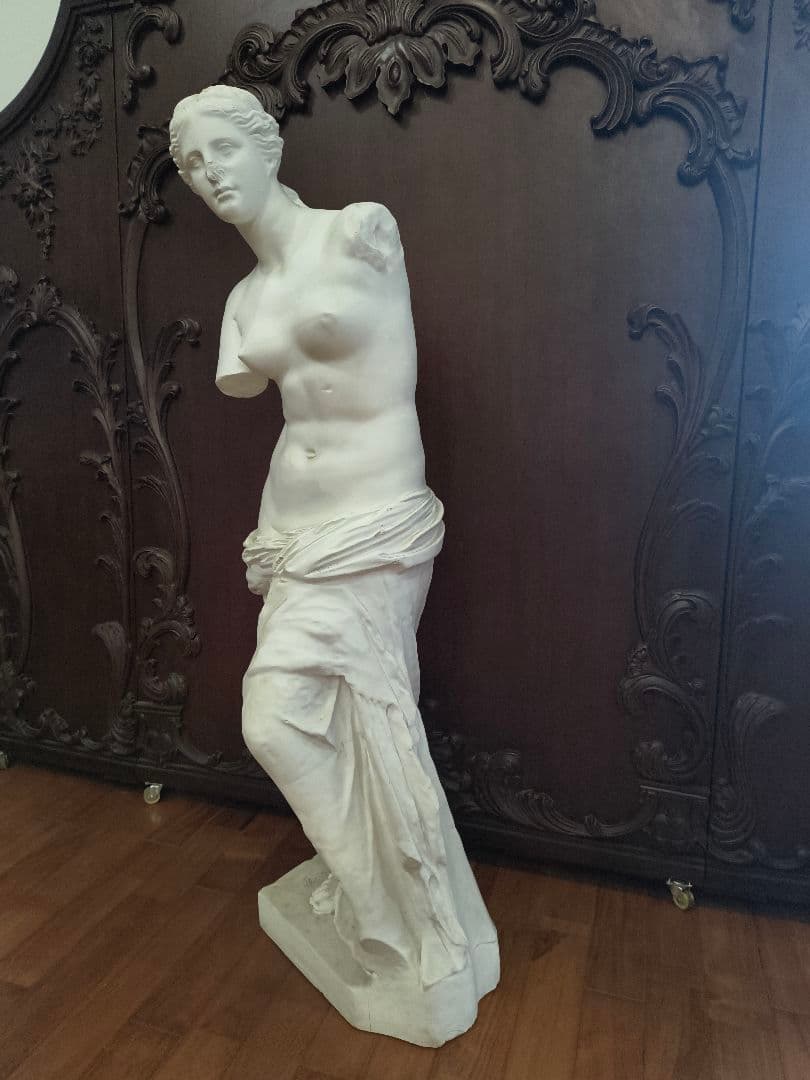 ミロのヴィーナス石膏像　古典的女性像 石膏彫刻 約110センチ　引き取り限定