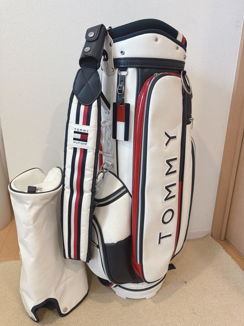 人気色！【美品】★トミーフィルフィガー　ゴルフ　キャディバッグ／9型