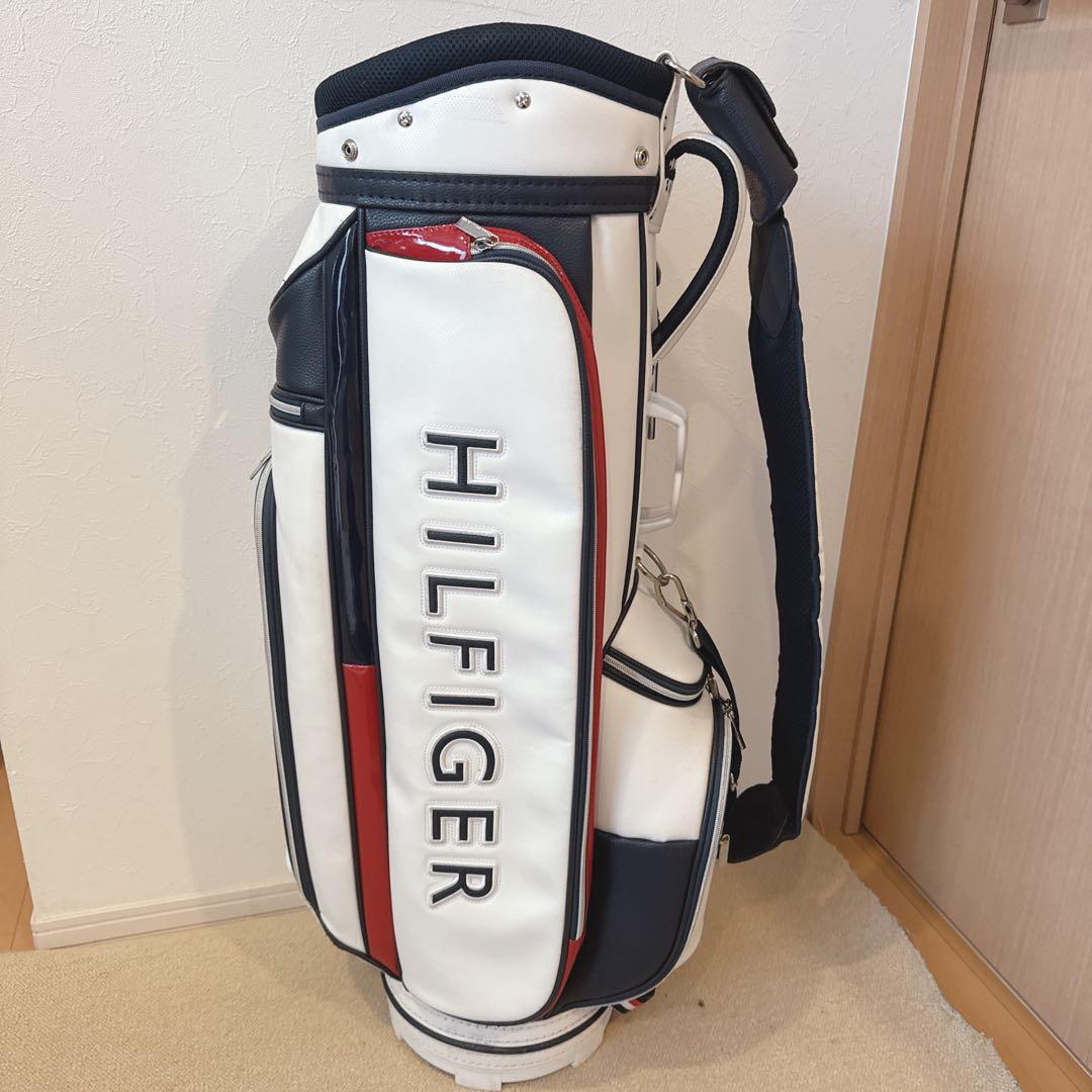 人気色！【美品】★トミーフィルフィガー　ゴルフ　キャディバッグ／9型