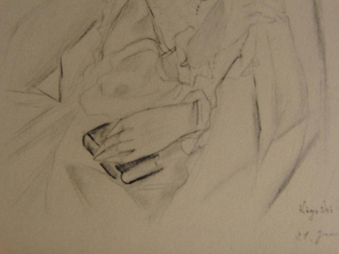 長谷川潔、聖体を受けたる少女、厳選、希少画集・額装画、新品高級額 額装付