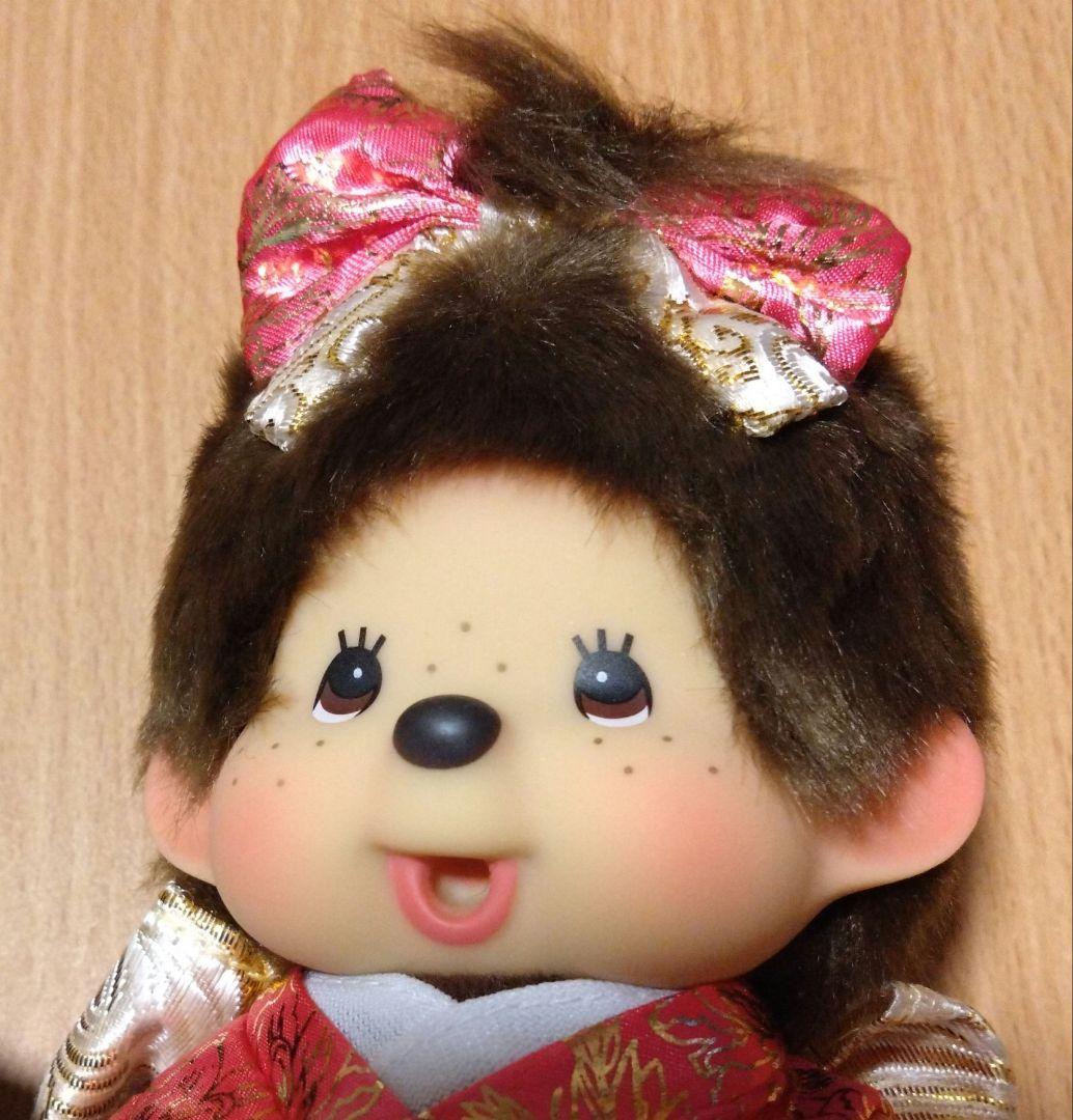 【新品タグ付】紋付袴　振袖　モンチッチ　Sサイズ　セット