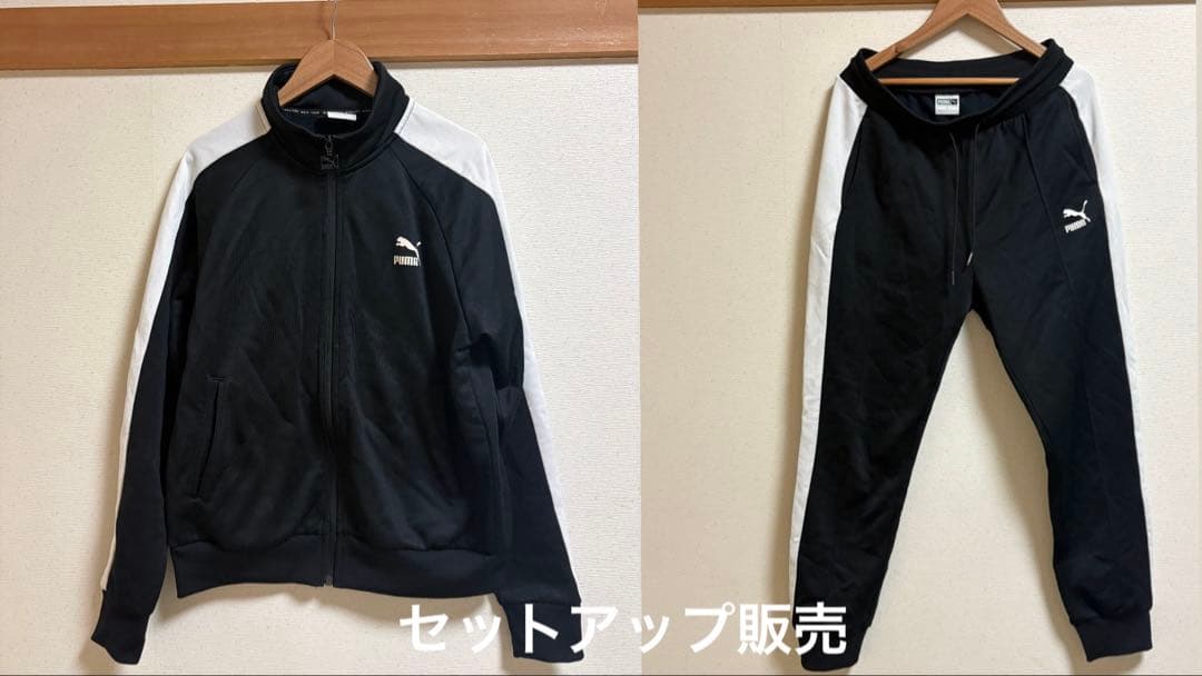 PUMA T7 セットアップ上M下Sサイズ ブラック/ホワイト