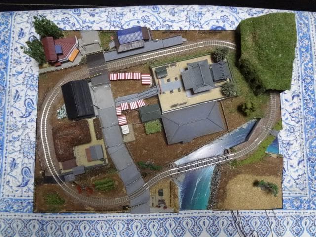 鉄道模型少年時代レイアウト・ジオラマ完成品 サウンドSP家屋台照明付 Nゲージ