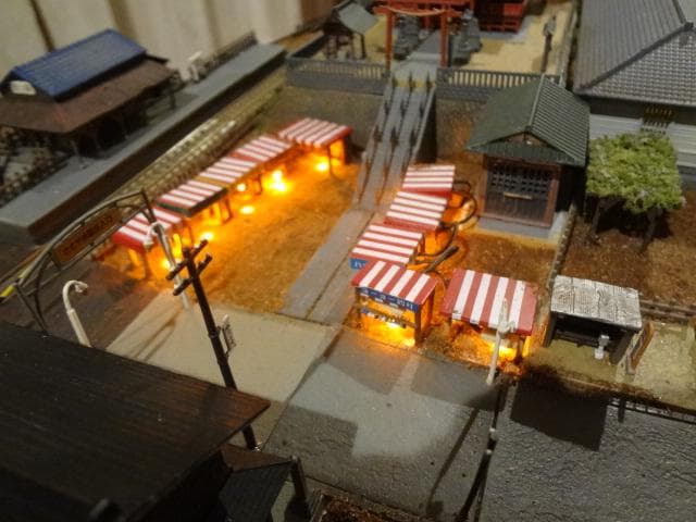 鉄道模型少年時代レイアウト・ジオラマ完成品 サウンドSP家屋台照明付 Nゲージ