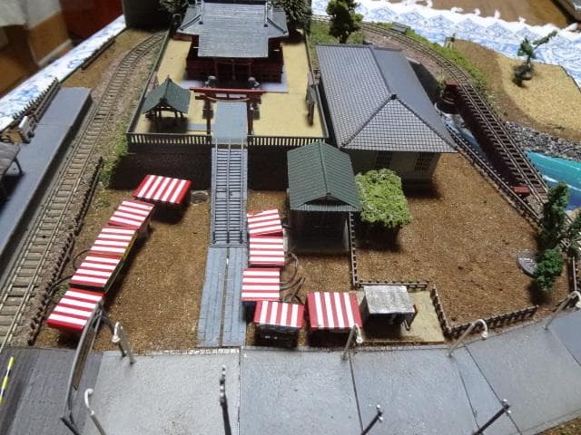 鉄道模型少年時代レイアウト・ジオラマ完成品 サウンドSP家屋台照明付 Nゲージ