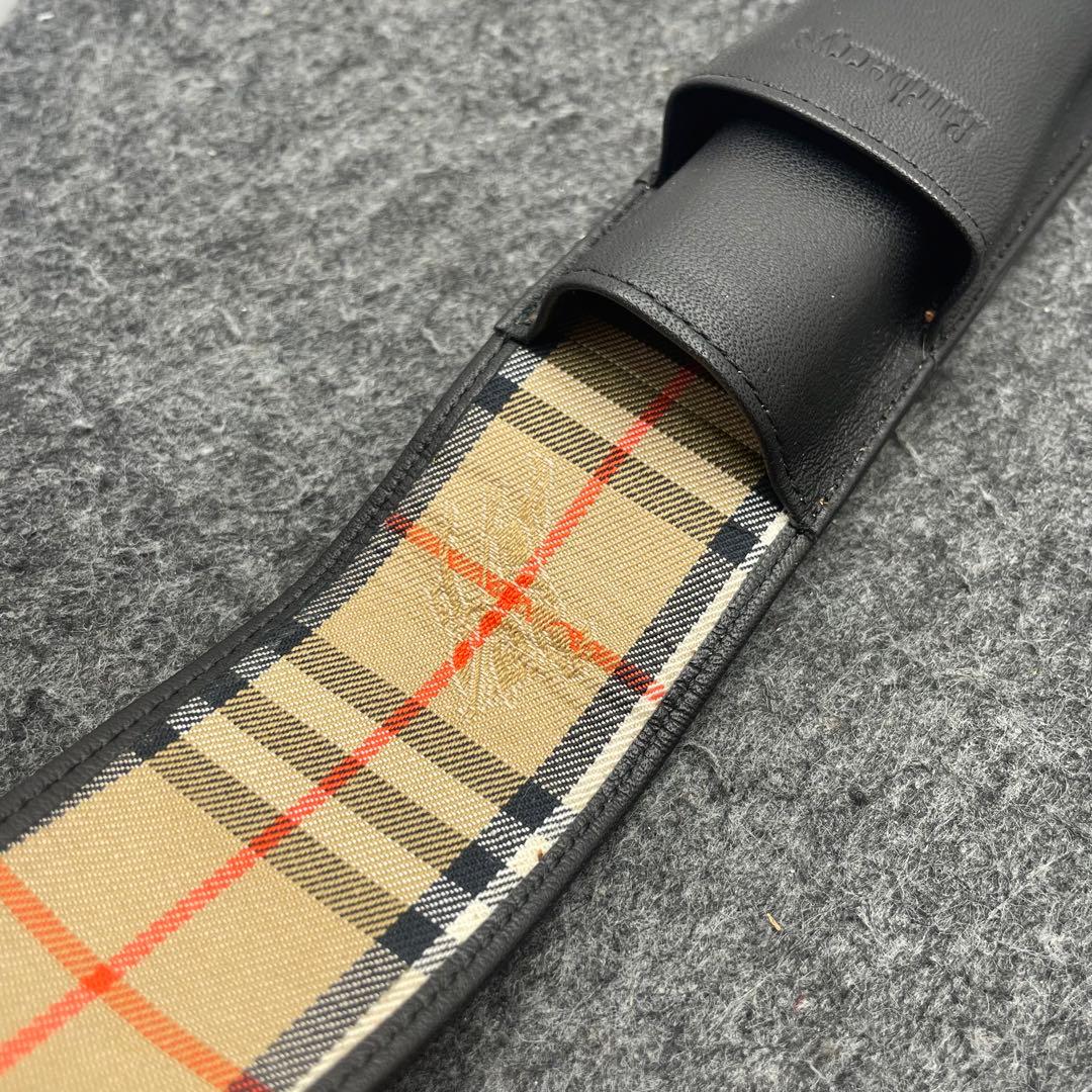 PE796□Burberrys バーバリー 万年筆 ブライヤー軸 14Kニブ