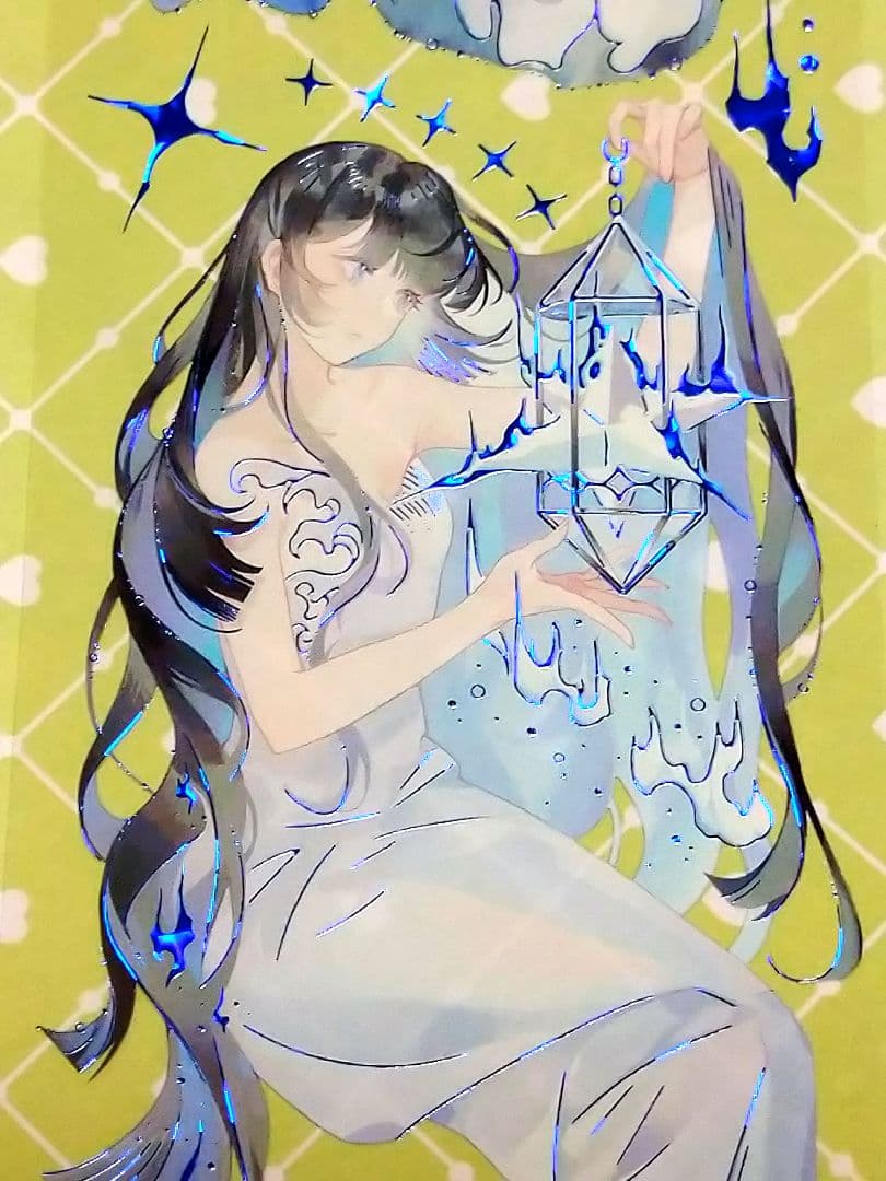 J976＃洄声·摆渡人(贝壳蓝)第九航道切り売り海外人物マステ女の子