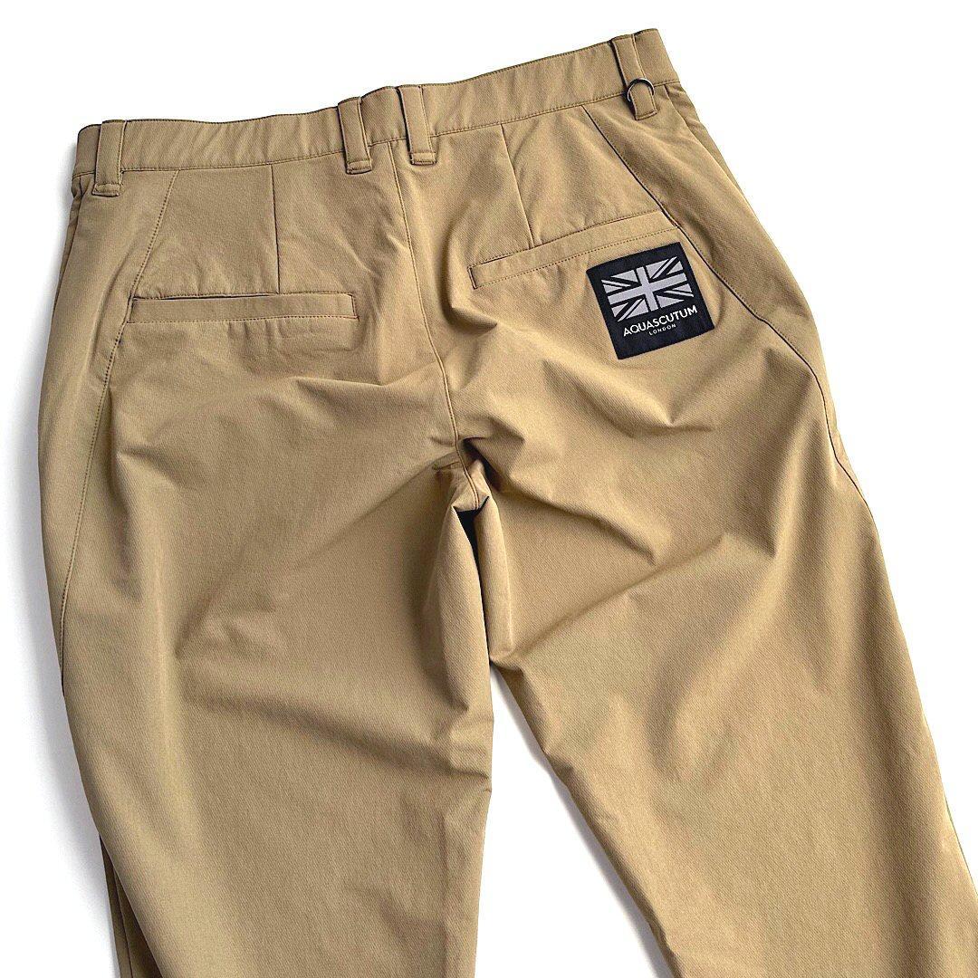 アクアスキュータムゴルフ メンズパンツ ゴルフウェア ベージュ 78cm