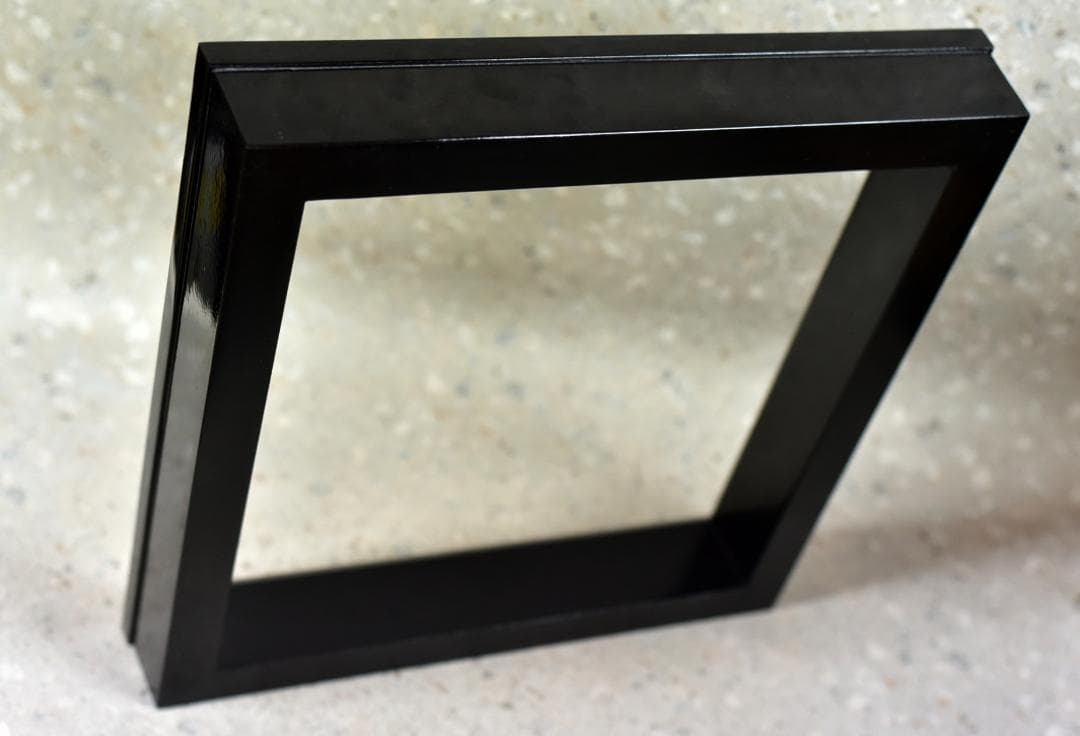 真塗炉縁、美品　囲炉裏/共箱　お茶道具