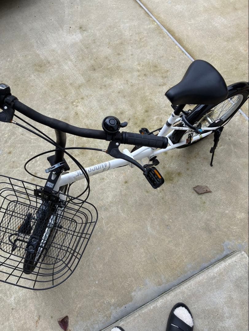 ランドスケープ　20型　ホワイト　折りたたみ自転車