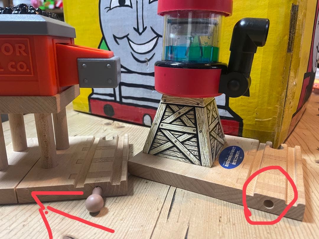 【確認用写真】ラーニングカーブ きかんしゃトーマス 木製レール