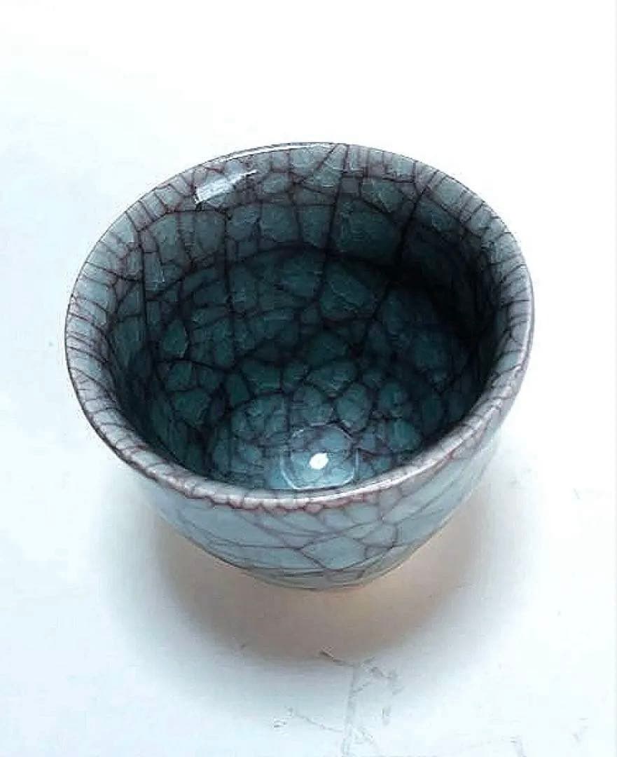 新品未使用　吉田周平　青瓷　ぐい呑み　共箱つき