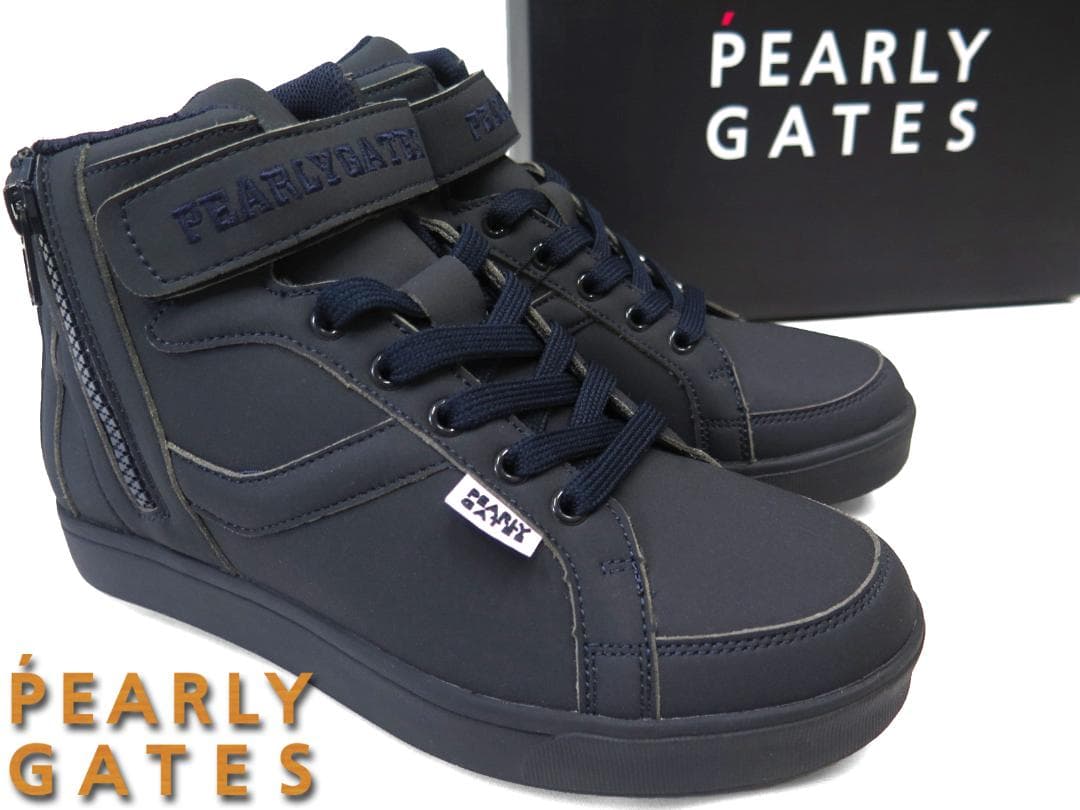 展示品●パーリーゲイツ●ミドルカット　ソフトスパイクゴルフシューズ　23.0cm