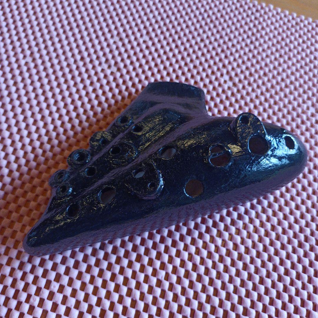 トリプルオカリナ 黒 C管 軽量 メーカー詳細不明 イカロス？ タイムセール３H