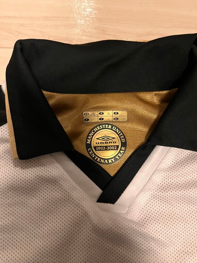 マンチェスター・ユナイテッド 100周年 アウェイ 長袖 ベッカム UMBRO