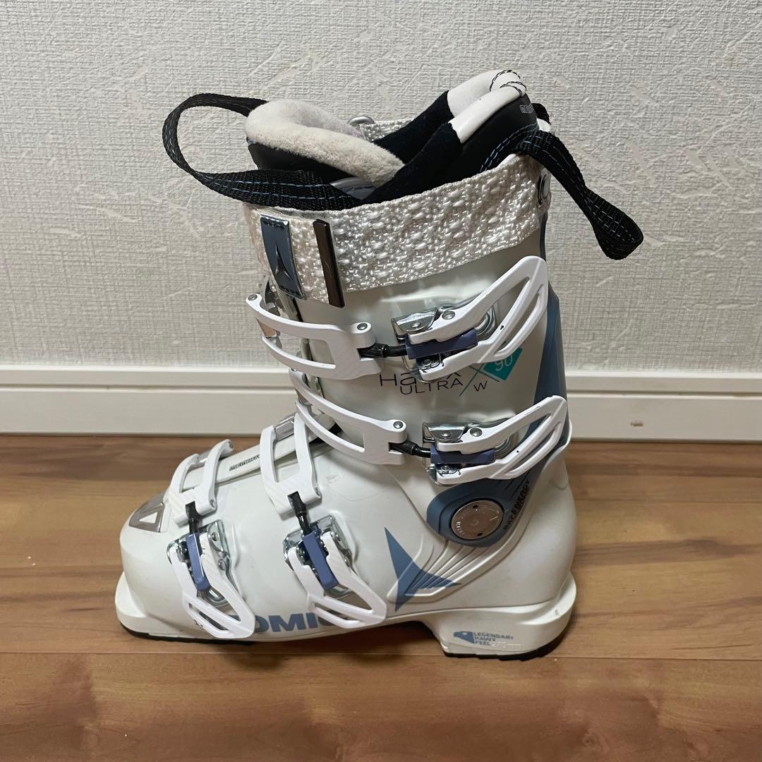 elan146cm ATOMIC23/23.5cmストック付きスキーセット