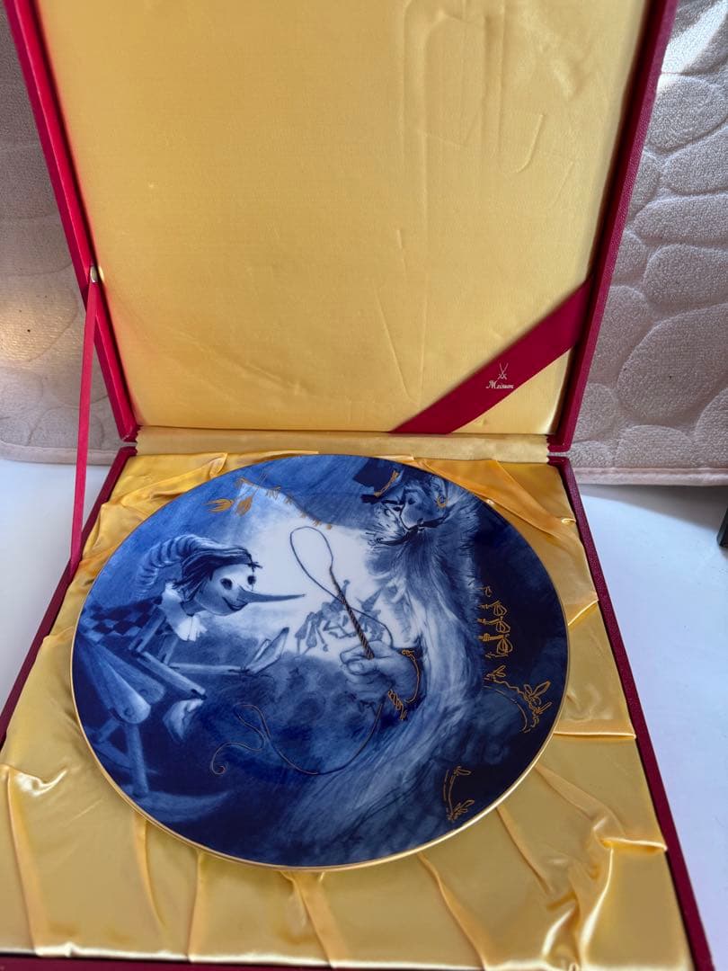 マイセン　Meissen 1985年　ピノキオ　イヤープレート 保存箱付き