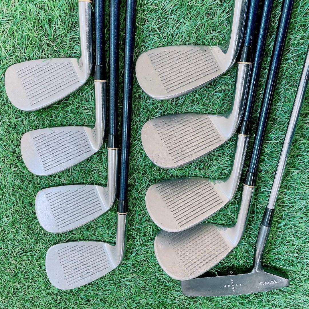 豪華13本！テーラーメイド他 ゴルフクラブセット キャディバッグ付　N2128