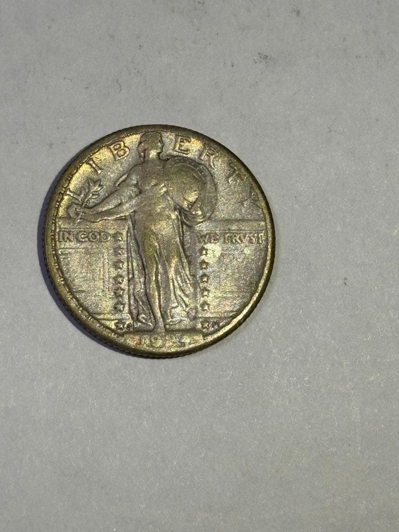アメリカ　25セント銀貨　1924S 古銭　クォーターダラー　希少　レア