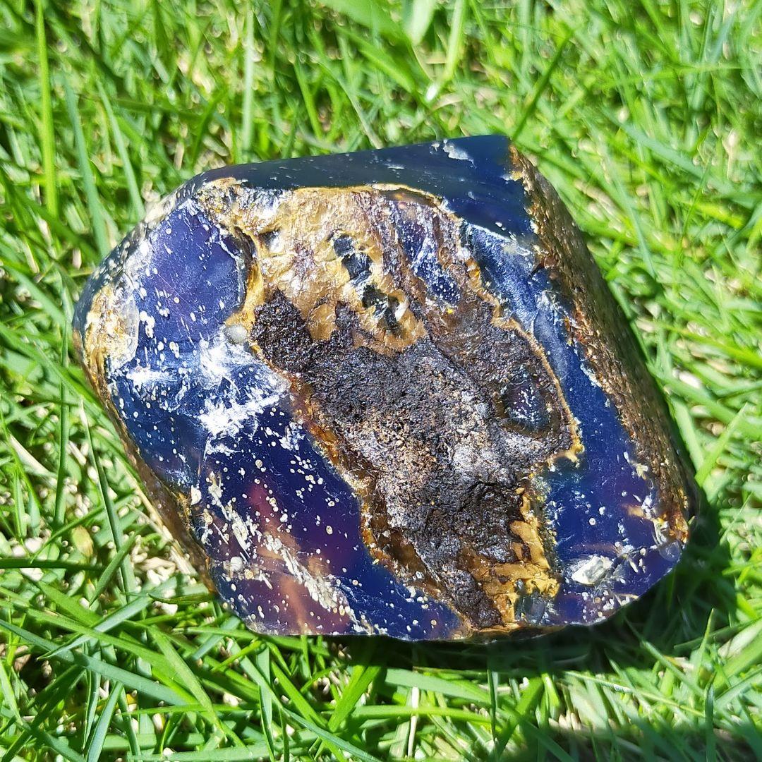 最高品質　ブルーアンバー　インドネシア　スマトラ　琥珀　天然石 　原石