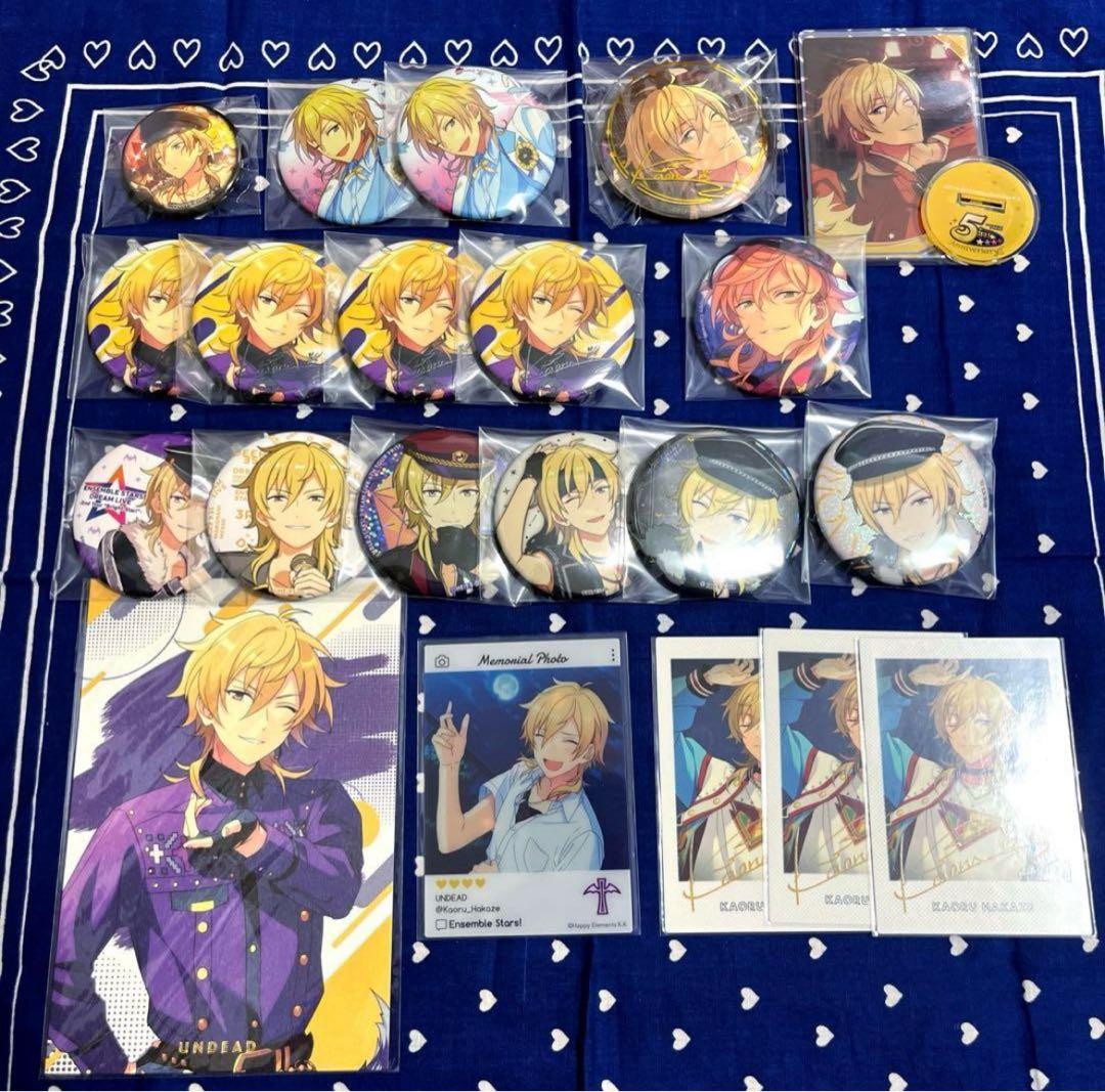 匿名追跡/羽風薫 周年 缶バッジ テーマスカウト アクスタ ぱしゃっつ スタライ