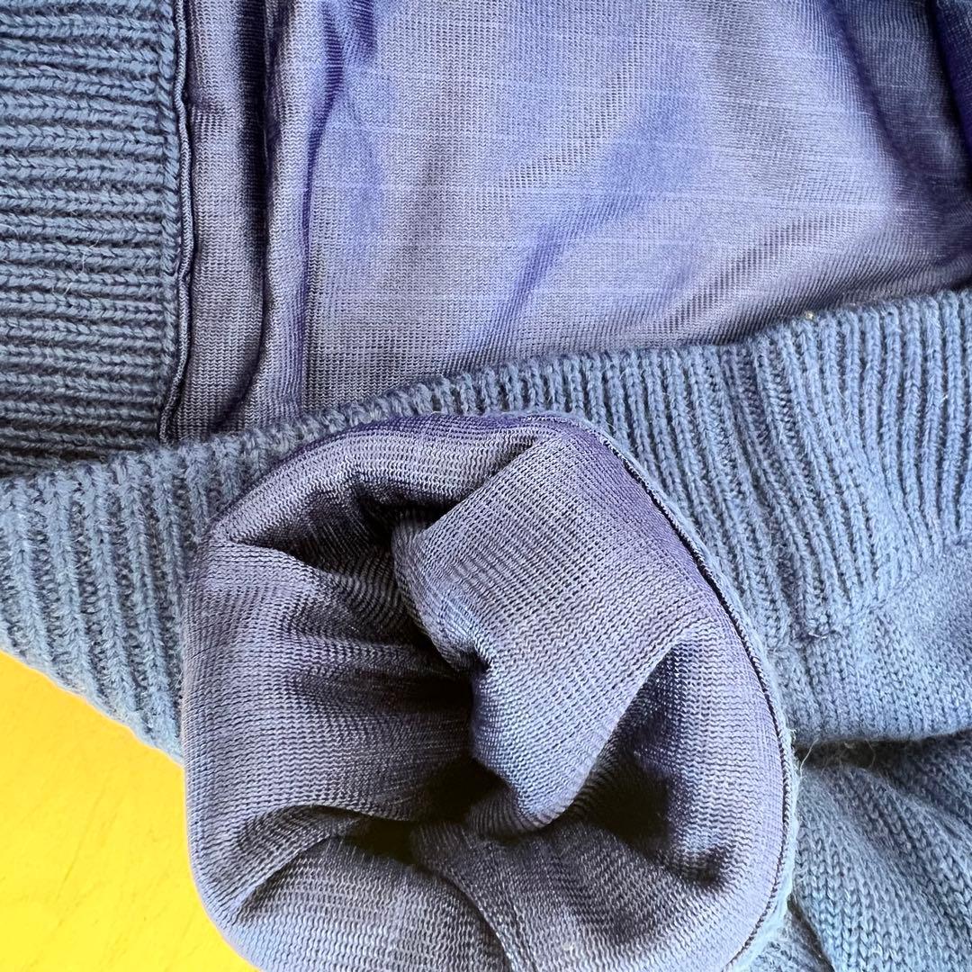 ジュンアンドロペ ノルディック柄 セーター S ハーフジップ　ゴルフ　防寒