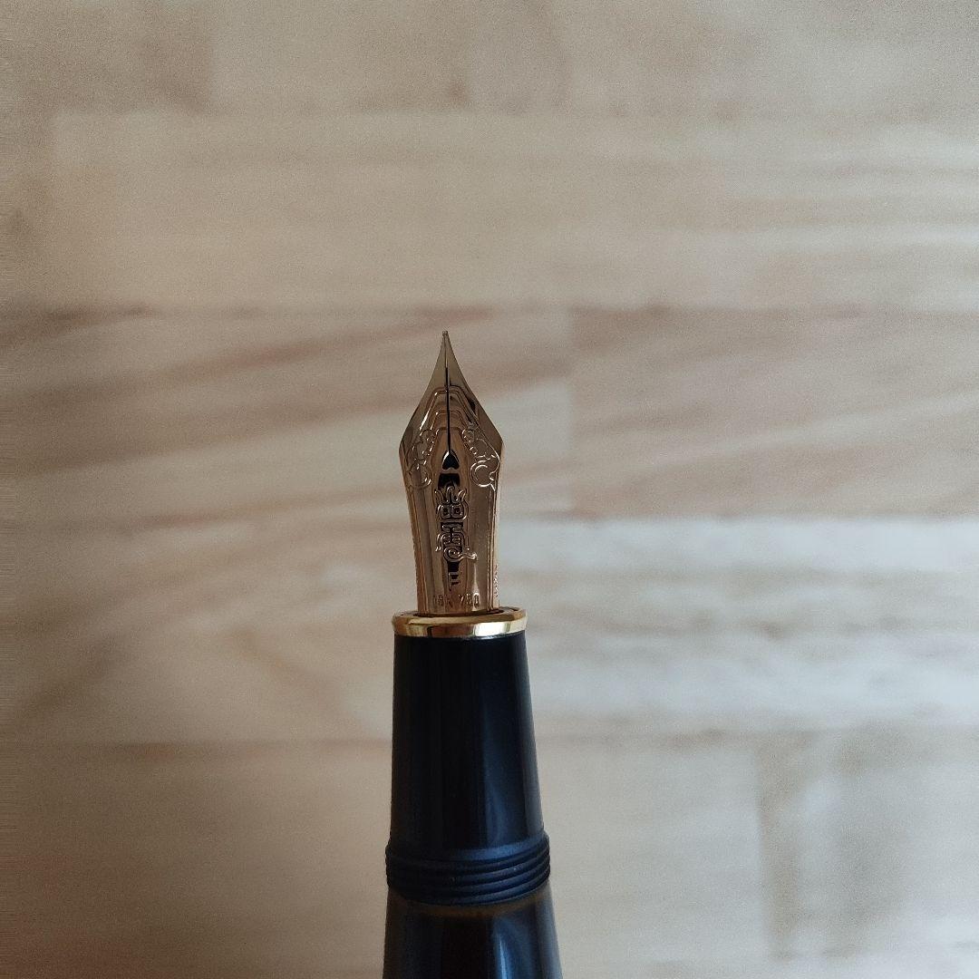 プラチナ万年筆 出雲 枇杷溜 F 細字 18K