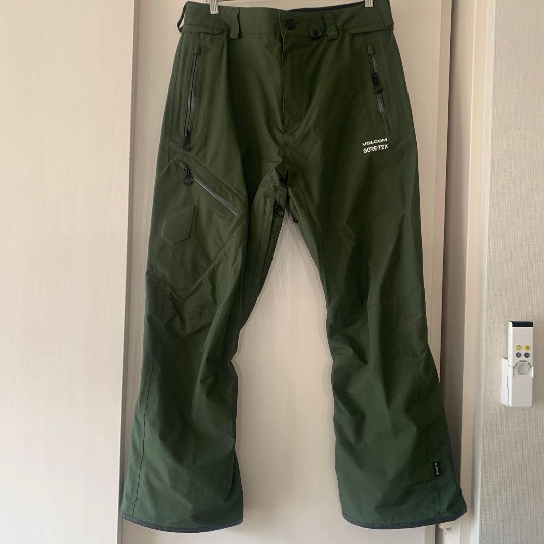VOLCOM GORE-TEX スノーボードパンツ オリーブグリーン