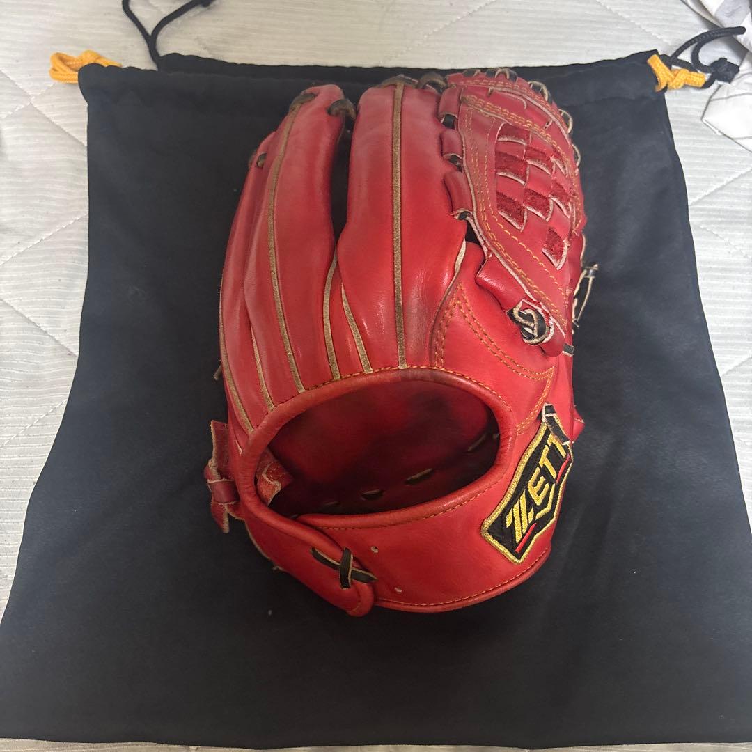 ZETT PROSTATUS 赤　源田モデル硬式グローブ