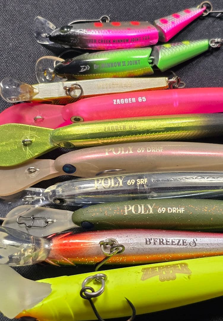 エリアトラウトルアー まとめ売り ザッカー ハンクルシャッド 月虫 など