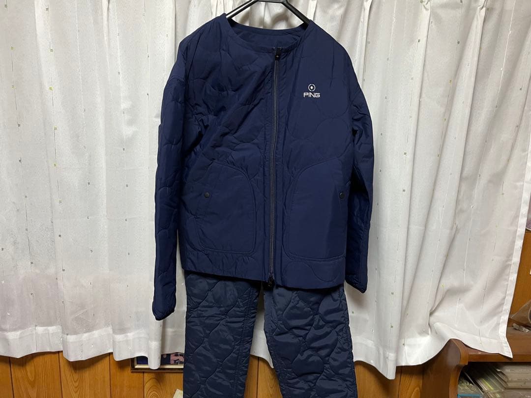 PING ネイビー キルティングジャケットセット