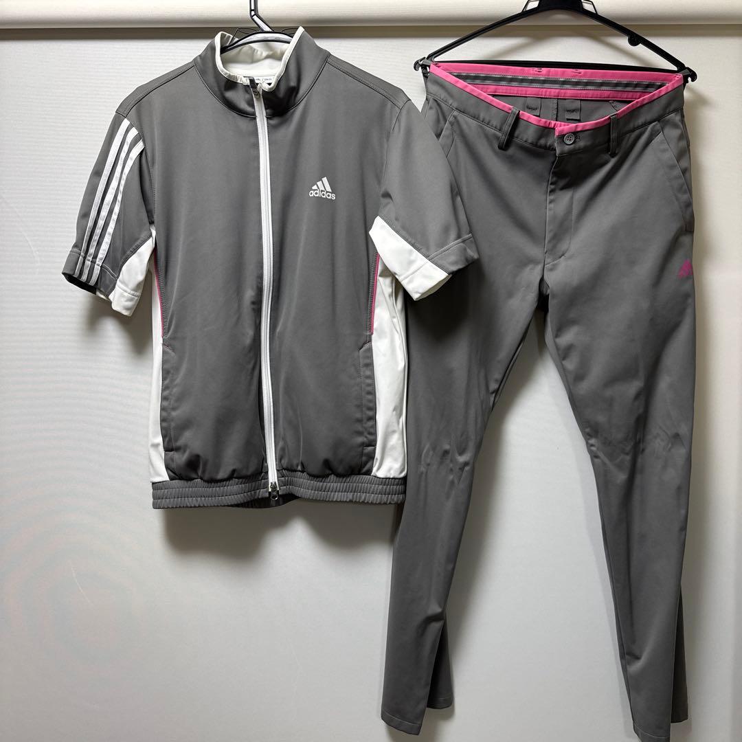 アディダス ゴルフウェア上下セット ストレッチ素材
